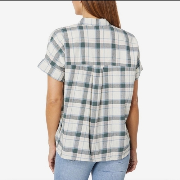 Madewell Rockfern Plaid Short Sleeve Shirt L - Picture 3 of 10